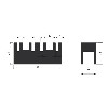  216 Profile Comb - Conveyor part 85x26x38mm