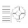 395 Double Hinged Belt Sprocket - Conveyor part Ø153