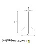  Model: 400 Fixed Plastic wedge (Metal Stud) - Conveyor part 50X10X55