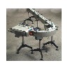  Model: 400 Fixed Plastic wedge (Metal Stud) - Conveyor part 50X10X55