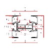 85 x 75 ELOKSALLI SİGMA ALÜMİNYUM PROFİL