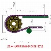927 MODEL ÜSTÜ KAUÇUK KAPLI HASIR BANT