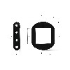  Female Fixing Clamp (Square) - Conveyor part Black