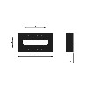  Console Base - Conveyor part 50x102x76mm