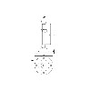  605 Stainless Steel, Spindle Joint wedge - Conveyor part M20X200X80