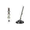 MODEL 505 (Ø120) PLASTİK PABUÇ TABANI (6 KÖŞELİ PASLANMAZ ÇELİK) AISI 304 (INOX)