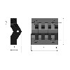 PLASTİK MENTEŞE 49*49 GÖMME SOMUNLU