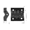 PLASTİK MENTEŞE 49*49 VİDALI