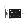 Plastic Hinge 78*100 - Conveyor part