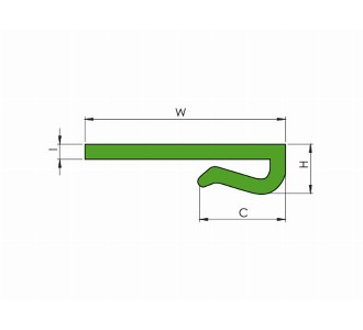 Snap-on Flat Profile Alpolen 1000 - Conveyor part