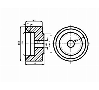  261 - 1/30 - Conveyor part Ø30