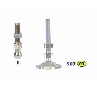  507 Steel, Base And Shaft Jointed wedge - Conveyor part M20X210X80 BASE