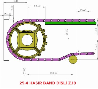 822 KİLİTLİ ÇOK MENTEŞELİ HASIR BAKLA  BANT