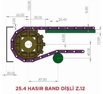 962 KİLİTLİ MAZGALLI HASIR BANT