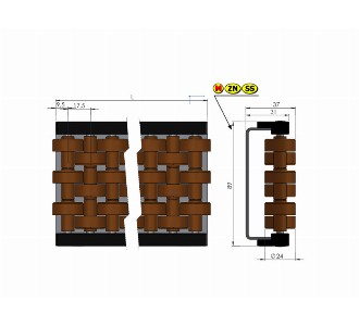 Bead Roller 3 Rows - Conveyor part - Ø19,50x6,25