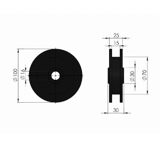 Idler Roller for Belts - Conveyor part