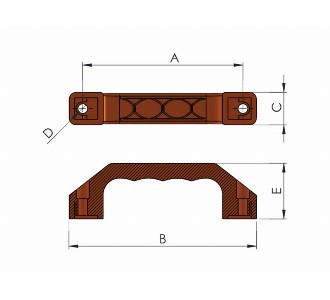 252 PLASTİK KAPAK KOLU SCH MODELİ