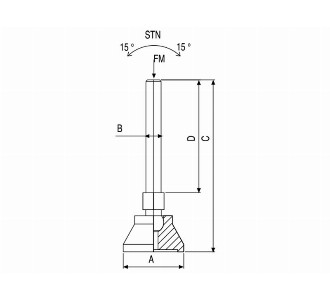 MODEL: 501 PLASTİK PABUÇ TABANI (6 KÖŞELİ METAL ÇİNKO KAPLAMA)