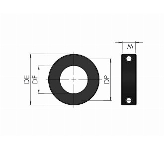  Female Fixing Clamp (Round) - Conveyor part Ø40