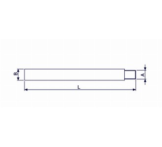  Stainless Vise Spindle - Conveyor part M8x200mm