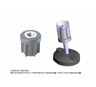  Model: 235 Round Profile Slideway - Conveyor part 48.3X1.5, M20
