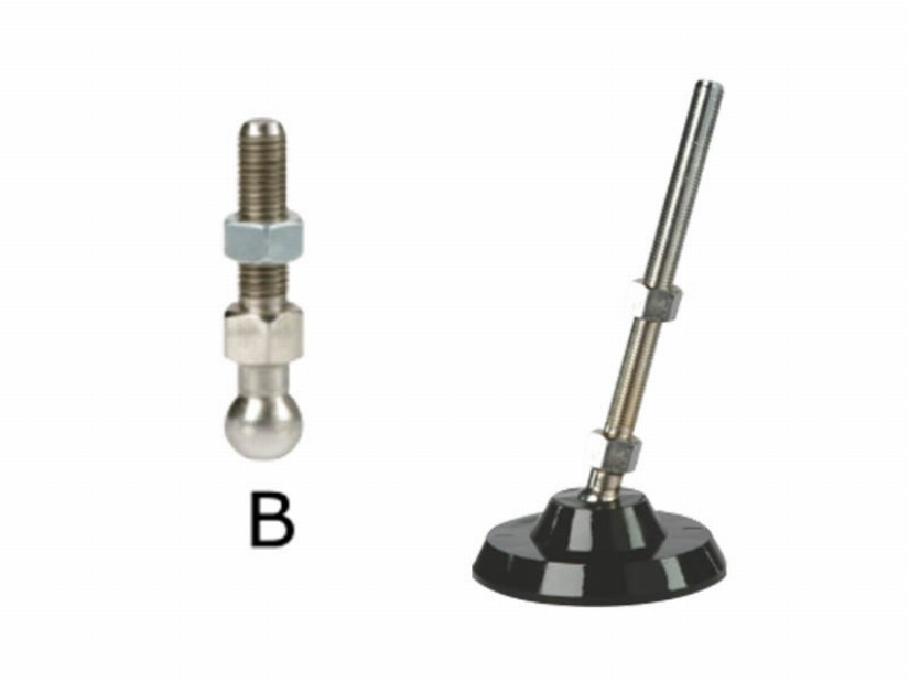 MODEL 505 (Ø120) PLASTİK PABUÇ TABANI (6 KÖŞELİ PASLANMAZ ÇELİK) AISI 304 (INOX)