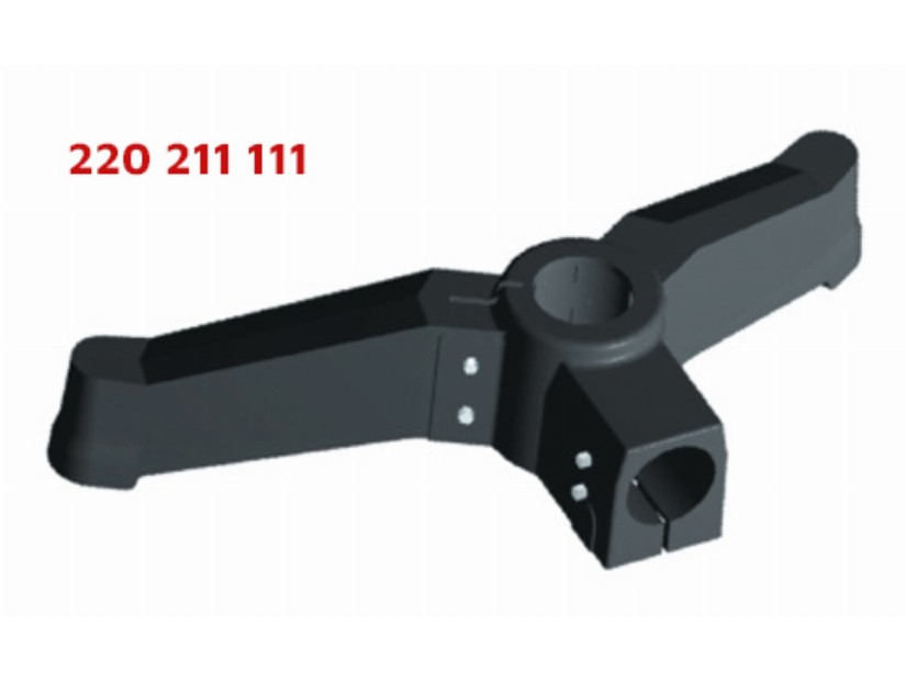 MODEL: 220 PLASTİK İKİLİ AYAK (AÇILI) BORU VE PROFİL BAĞLANTILI